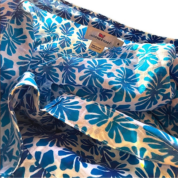 Vineyard Vines Boho Light Cotton Blouse Size Medium - Picture 12 of 12